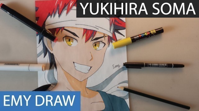 '014 - Comment dessiner SOMA YUKIHIRA - Food Wars (Shokugeki no Soma)'