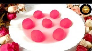 '**ROSE RASGULLA**.SPONGY-ROSE FLAVOURED  PINK RASGULLA. NO FOOD COLOUR.EID-SPECIAL RECIPE.'