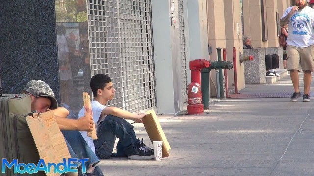 'The Homeless Man VS Homeless Child! (Social Experiment)'