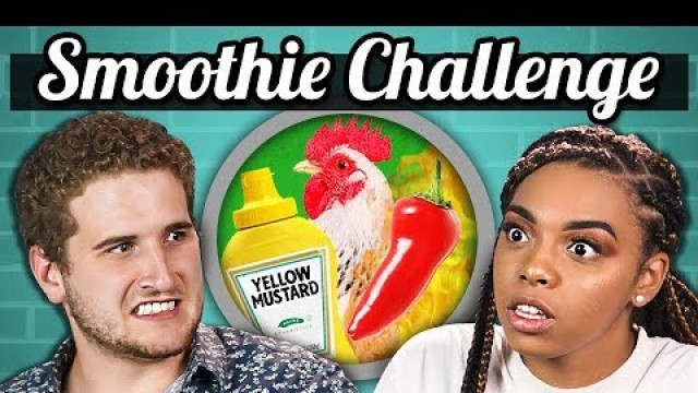 'SMOOTHIE CHALLENGE!!! (Gross Ingredients) | College Kids Vs. Food'