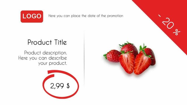 'Digital Signage Content - Retail, Food and Supermarket Template'