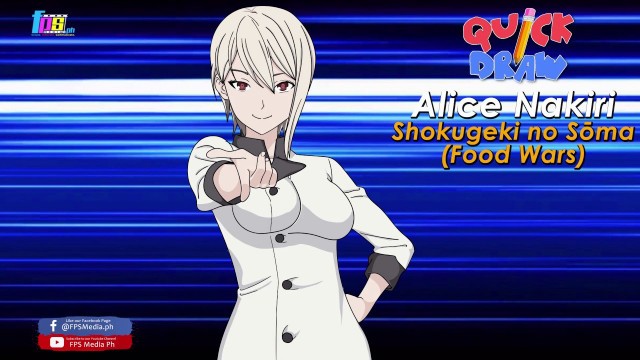 'Quick Draw Alice Nakiri Shokugeki no Soma   Food Wars Timelapse'