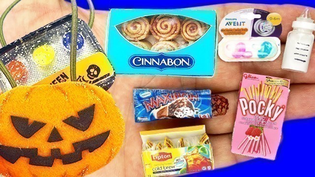 '40 DIY MINIATURE FOOD, HALLOWEEN IDEAS AND MORE REALISTIC HACKS AND CRAFTS FOR BARBIE DOLLHOUSE !!!'