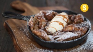 'Caramel Apple Dutch Baby Pancakes'