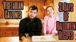 'How To Make Vegetarian Calzone Recipe | Halloween Party Food Ideas #vegetariancalzonerecipe'