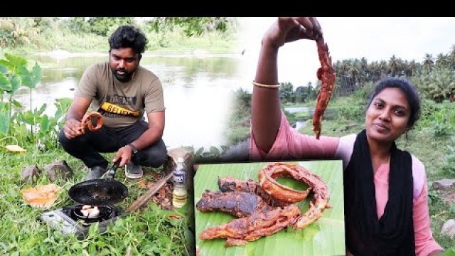 'Cooking River Snake Fish in Our New Camping Stove Unboxing'