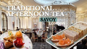 'Stunning AFTERNOON TEA at Savoy - Best Afternoon Tea in London'