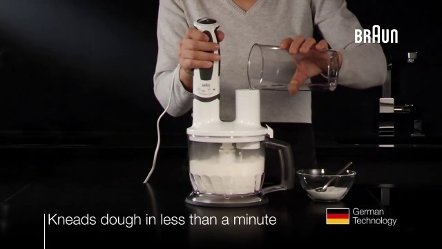 'Kneading Dough   Braun Multiquick hand blender kneads dough'