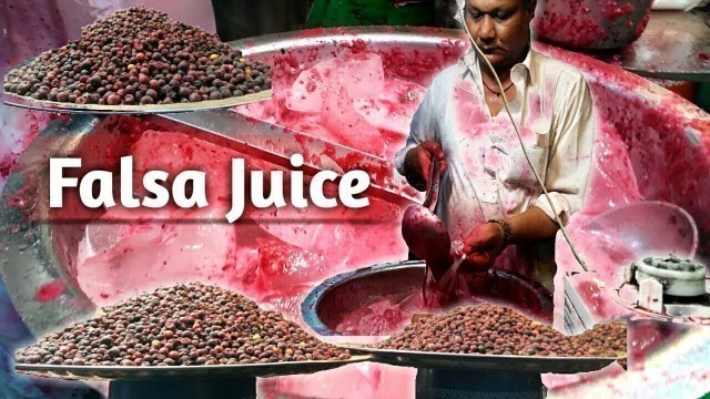 'Super Falsa Sharbat | Falsa Juice | Street Food Of Karachi Pakistan'