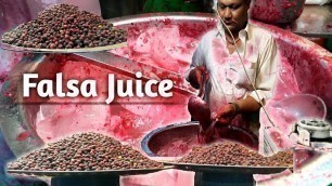 'Super Falsa Sharbat | Falsa Juice | Street Food Of Karachi Pakistan'