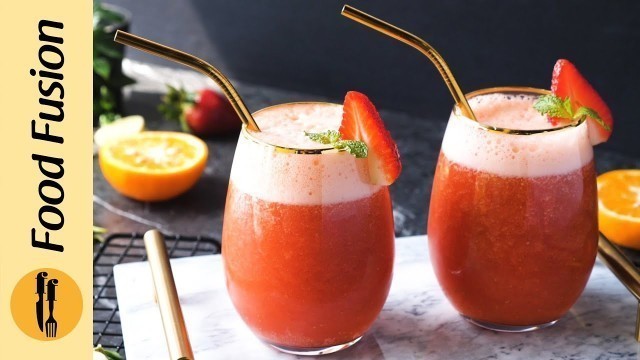 'Strawberry Orange Juice Recipe By Food Fusion'