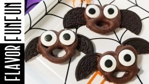 'Halloween Oreo Pretzel Bats | Halloween Food Ideas'