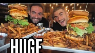 'GIANT CHEESEBURGER CHALLENGE WITH CORBUCCI EATS | Orlando Florida | Man Vs Food'