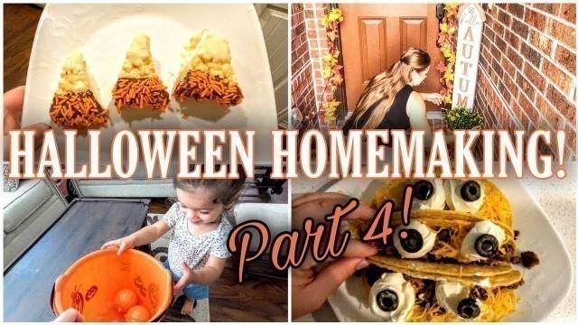 'HALLOWEEN HOMEMAKING PART 4 | Halloween activity ideas | Halloween food ideas | Speed clean with me!'