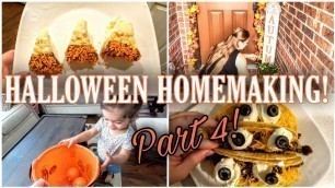 'HALLOWEEN HOMEMAKING PART 4 | Halloween activity ideas | Halloween food ideas | Speed clean with me!'