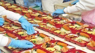 'Modern Japanese Lunch Box Factory - How it made Bento - Japanese Bento Manufacture'