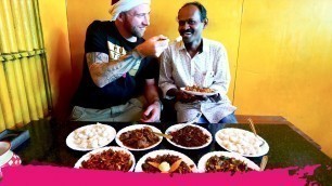 'Spicy INDIAN FOOD at TODDY SHOP on the Road from Munnar to Kochi | Kerala, India'