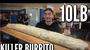 'INSANE BURRITO CHALLENGE | Viral Food Challenge | Texas\'s Biggest Burrito | Man Vs Food'