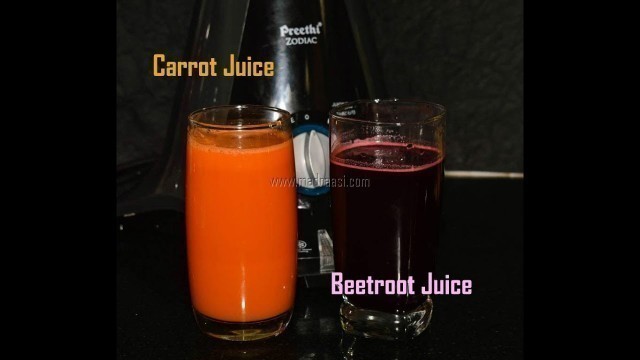 'Carrot Juice / Beetroot Juice / How to make juice in Preethi Zodiac | Madraasi'