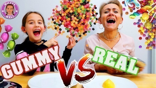 'GUMMY FOOD vs REAL FOOD  eklige Bonbons? - Mileys Welt'