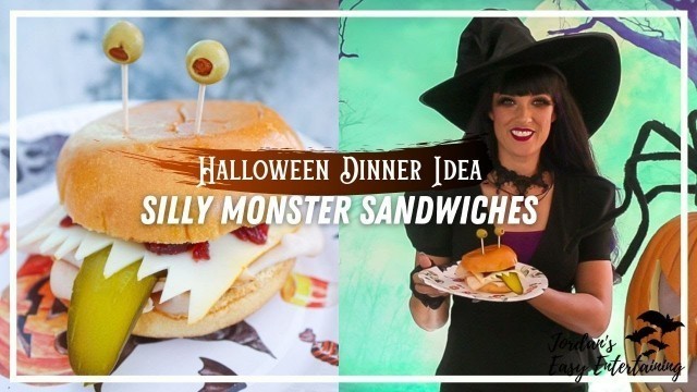 'How to Make Silly Monster Sandwiches - Halloween Dinner Ideas 2020'