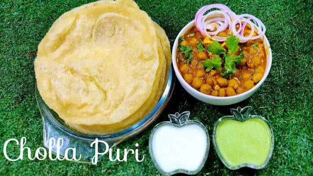 'Cholla Puri Recipe || Resturant style Chola Poori || Best Cholla Puri || cholla batura'