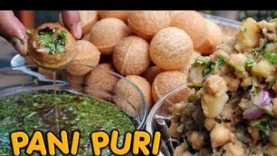 'INDIAN STREET FOOD PANI PURI | HOMEMADE PANI PURI RECIPE | GOLGAPPA RECIPE (HD)'