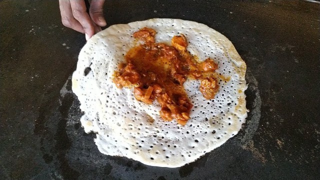 'Madurai kari dosai | மதுரை கறி தோசை | madurai kari dosa street food'