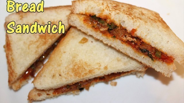 'mumbai Bread Sandwich// mumbai street food recipes//How to make Bread Sandwich - Easy'