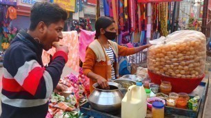 'Hard Working Lady Selling  Fuchka  / Dahi Fuchka ( Pani puri / Golgappa ) | Street Food India'