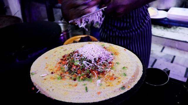 'Mumbai Style Jini Roll Dosa Making | Full Recipe Video At Charcoal Hub | Indian Street Food'