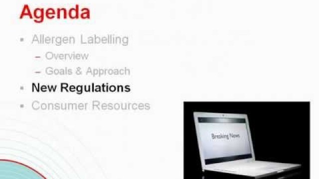 'New Canadian Food Allergen Labelling Regulations Overview'