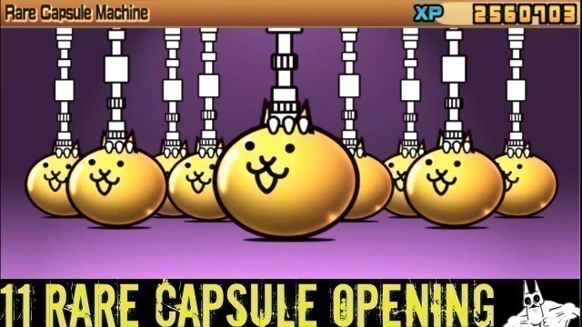 'The Battle Cats | 11 Rare Capsule Openings | ANOTHER Uber Super Rare Cat?!'