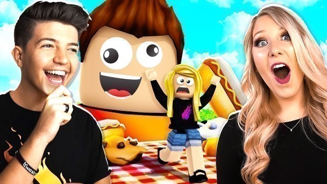 'PLAYING THE FUNNIEST ROBLOX GAME WITH MY WIFE! (Eat or Die!)'