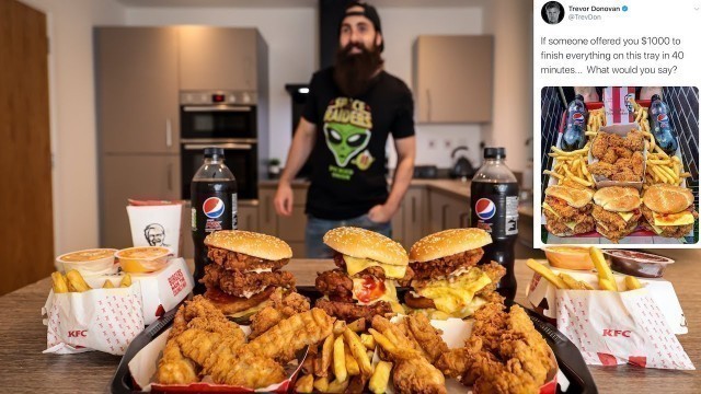 'THE \'IF I OFFERED YOU $1000\' KFC CHALLENGE | BeardMeatsFood'