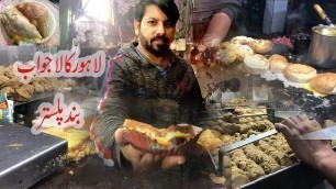 'Famous Lahore\'s Bun Palaster SANDHA ROAD KA MASHOOR Pure Lahori Street Food In Pakistan'