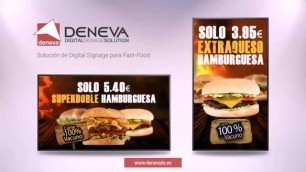 'Digital Signage para Restaurantes Fast-Food'