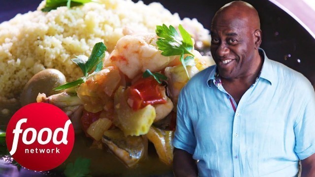 'Ainsley Cooks A Delicious Fish Tagine With Lemon And Green Olives | Ainsley\'s Market Menu'