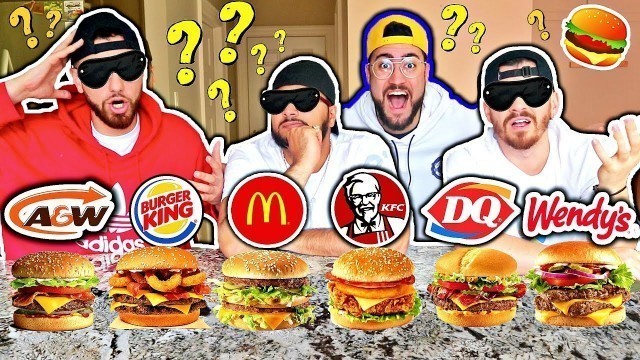 'GUESS THAT FAST FOOD BURGER! (BLINDFOLD TASTE TEST)'