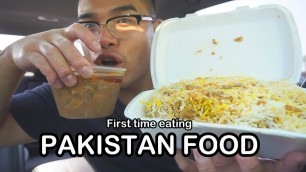 'First time eating authentic PAKISTAN FOOD *MUKBANG'