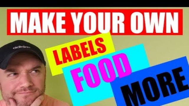 'How to make a label with Barcode nutritional and allergen warning label all in one'