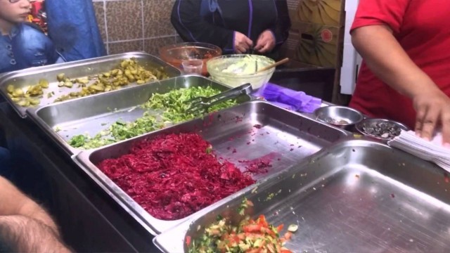 'Street food. Jerusalem, the old city. Local foodan'