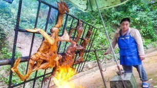 'Chinese Food - Amazing SICHUAN BBQ in Mountain Village, China!'