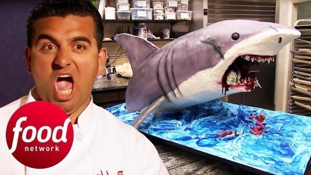 'Buddy Whips Up A Terrifyingly Awesome Shark Cake! | Cake Boss'