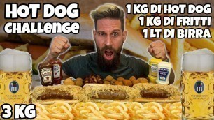 'HOT DOG Challenge - (Oktoberfest) - Cheat Day - MAN VS FOOD'