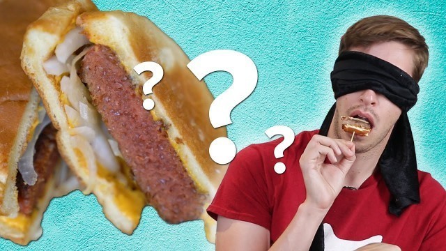 'Blindfolded Meatlovers Guess Vegan Foods'