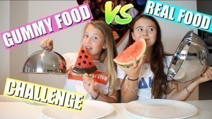 'GUMMY FOOD VS REAL FOOD CHALLENGE! (English subtitles)'