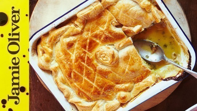 'Jamie\'s Quick Chicken & Mushroom Pie'