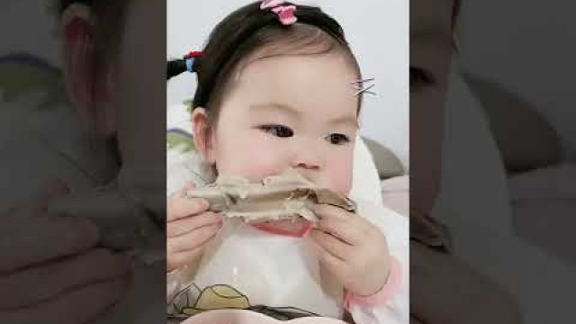 'Chinese Mukbang [ASMR] Eating Show Chinese Food Satisfying ASMR (中国食品展) 먹방 (食べるショー) Cute Baby'