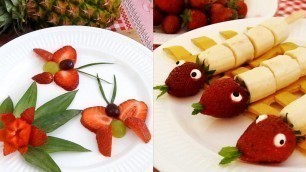 '5 Super Fruits Decoration Ideas - 5 Cute food creations'